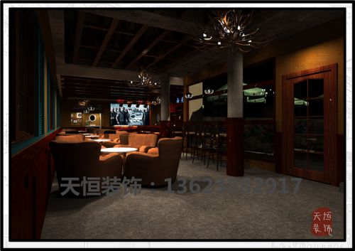 洛陽市西苑公園西元酒吧開工了，天恒裝飾設(shè)計(jì)施工中